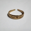 Image 6 : 10K Gold Ring With Small Center Stone Weighing 2.5 Grams ~ Size 10 