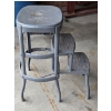Image 7 : *Pick Up At Mantua Home-No Shipping Available* Vintage 25'' Step Stool & 50 Gallon Plastic Drum With