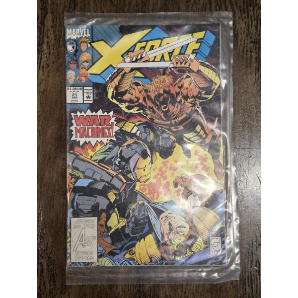 Apr. 21 X-Force Marvel Comic In Protective Sealed Plastic. Excellent Condition!