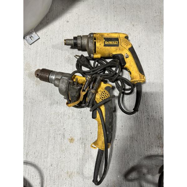 Two Dewalt Corded Drills 