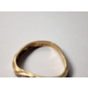 Image 3 : 14K Yellow Gold Ring Size ~10 TW: 2.5g (Bent- See Photos)