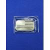Image 1 : American Flag Silver Bar - 1 oz .999 Fine Silver - Beautiful Piece!