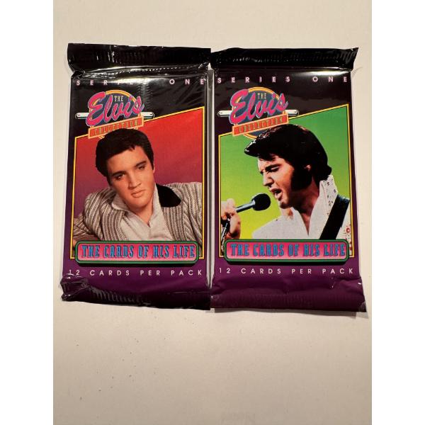2 - Rare 1992 Elvis Presley Music Trading Card Wax Packs - Factory Sealed - Mint Condition -Series 1