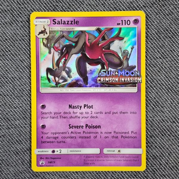 Salazzle SM73 Black Star Promo Holo Rare Pokemon Trading Card