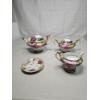 Image 3 : Gold Rimmed Nippon Tea Set (4pc) - Vintage Japanese Tea Set