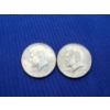 Image 1 : (2) 1964 Silver Kennedy Half Dollars 