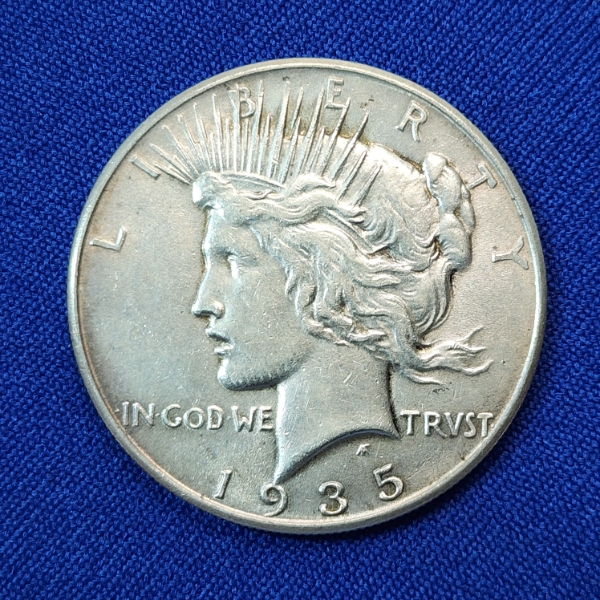 United States 1935 Silver Peace Dollar - 90% Silver 