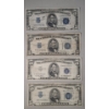 Image 1 : (4) Assorted Series United States $5 Silver Certificates - Face Value: $20.00