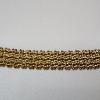 Image 3 : Vintage Gold-Tone Sterling Silver Mesh Link 8" Bracelet - Total Weight: 21.7g