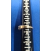 Image 6 : Tests As 14K Gold Sapphire & Trillion Diamond Ring - Size 8.5 - Weight: 3.7g