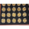 Image 5 : Beautiful Collection of 50 Gold-Plated U.S. State Quarters from 1999-2008 in Wooden Display Case 