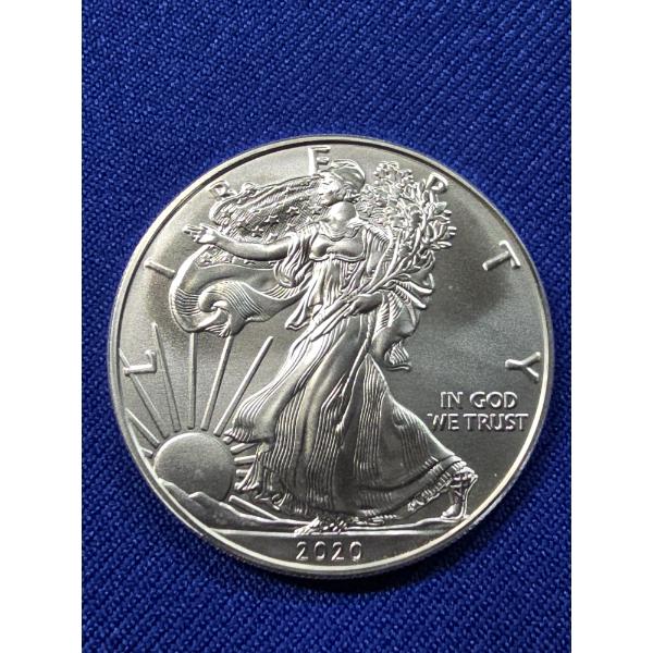 2020 American Silver Eagle Dollar Coin - 1 oz .999 Fine Silver 