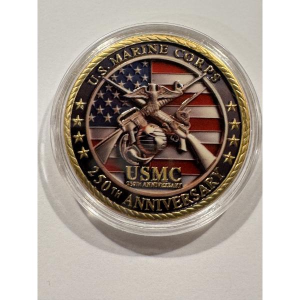 Limited Edition United States MARINES 250th Anniversary Commemorative Coin - Mint Condition