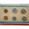 Image 2 : United States Mint 1969 Uncirculated 10-Coin Set Including 40% Silver Kennedy Half Dollar 