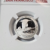 Image 2 : NGC PF69 Ultra Cameo 2018-S Silver Block Island Quarter from Official US Mint Set FDI