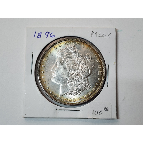 1896 Morgan Silver Dollar - Like MS63 - Nice Toning 