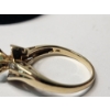 Image 4 : Gorgeous Vintage-Style 14K Yellow Gold Ring With Emerald Centerstone and Diamonds Size 9 - TW: 4.8g