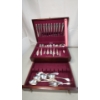 Image 1 : Assorted Silverplated Flatware & Storage Box - Over 7 lbs 