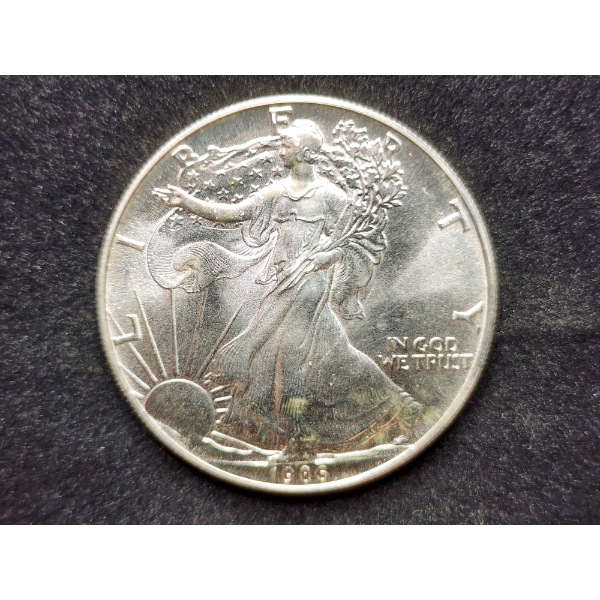 1986 American Eagle 1 Oz Fine Silver Dollar Bullion Round - First Year Minted!
