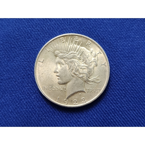 1923 90% Silver Peace Dollar in Excellent Condition