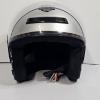 Image 2 : Harley-Davidson Jet Silver Open Face Motorcycle Helmet By HJC With Storage Bag