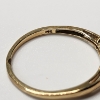 Image 5 : Beautiful 14K Yellow Gold Ring w/ Green Gemstones - Size 10.5 - TW: 1.8g