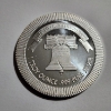Image 1 : One Troy Ounce .999 Fine Silver "Life Liberty Happiness" Round