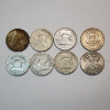 Image 4 : x8 Assorted Years United States 90% Silver Half Dollars - FV: $4.00
