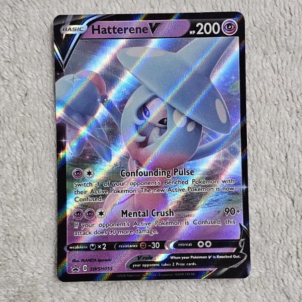 Pokémon TCG: Hatterene V SWSH055 Holo Black Star Promo