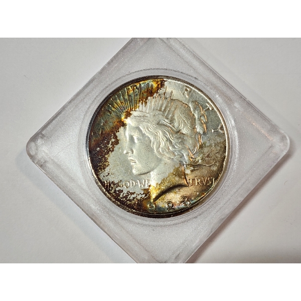 1923-S 90% Silver Peace Dollar in Protective Holder