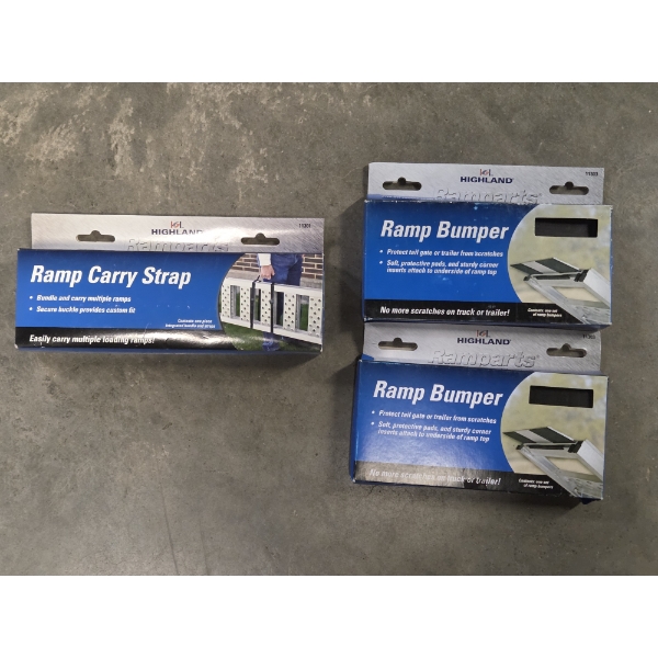 Brand New Ramp Carry Strap & Two New Ramp Bumpers