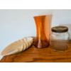 Image 2 : Vintage Candy Jar, Large Orange Glass Vase, Beautiful Large Seashell Ashtray
