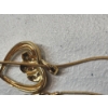 Image 5 : 14K Yellow Gold 16" Snake Chain with Heart Pendant TW: 7.7g