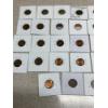 Image 8 : Assorted Pennies in Labeled Cards in basket- 1957-D - 1958's - Some with Die Cracks & Errors - FV $0