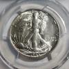 Image 2 : PCGS AU58 Graded United States 90% Silver 1945 Walking Liberty Half Dollar 