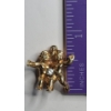 Image 4 : 14K Yellow Gold Gemini Zodiac Pendant With Diamond - Weight: 7g