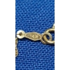 Image 5 : 14K Gold Necklace & Sterling Silver Gold Plated Pendant With Blue/White Stones - Total Weight: 3.8g