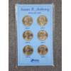 Image 1 : Susan B. Anthony Dollar Set Featuring Three Different Minted Coins Each From 1979 & 1980 ~ 6 Coins