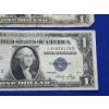Image 5 : x2 United States Blue Seal $1 Silver Certificates *STAR NOTES*: Series 1935 E - FV: $2.00