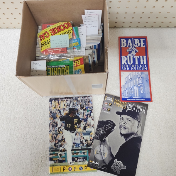 Large Box of Assorted Baseball Trading Cards & Memorabilia - See Pics for Examples! 