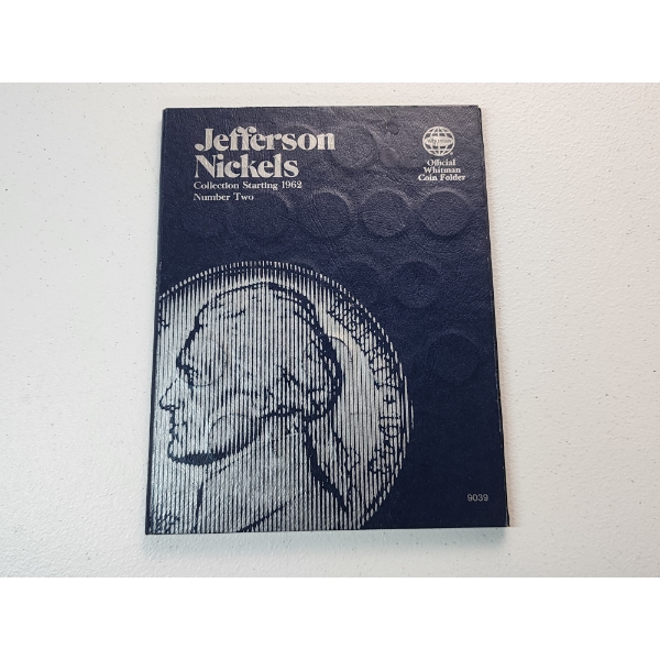 Jefferson Nickel Collection Book Starting 1962 (Incomplete) FV: $2.05