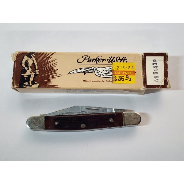 Vintage Parker Eagle Brand U.S.A. Pocket Knife with Original Box