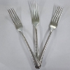 Image 1 : Three Sterling Silver Forks ~ Total Weight 136.9 Grams