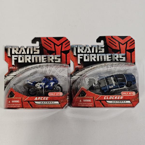 Transformers 2007 Movie Scout Class Arcee and Clocker Target Exclusive Action Figures