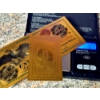 Image 6 : 2 Pcs  U. S. Historic 1863 Pure 24k .999 Replica Gold Foil $100 FLYING EAGLE Legal Tender Large Note