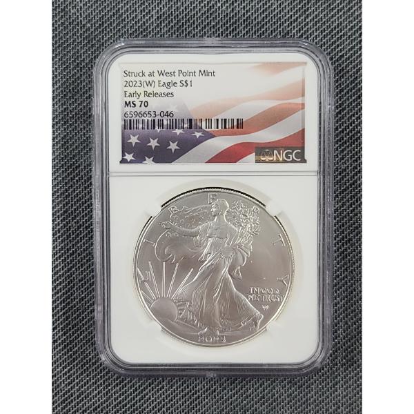 NGC MS70 Graded 2023-W 1 OZ Silver Eagle - Early Releases - Type 2