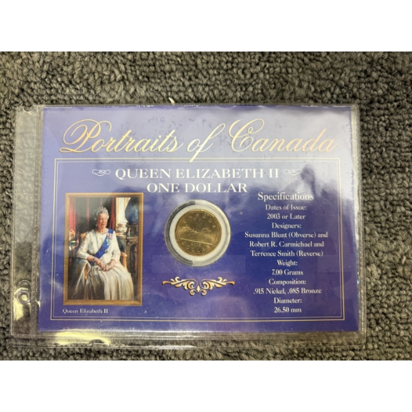 "Portraits of Canada" Queen Elizabeth II One Dollar Coin Set