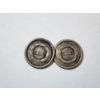 Image 4 : Two U.S. Seated Liberty Dimes: Coin Pin Engraved on Back "ELP" - 90% Silver 