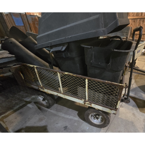 Metal Garden Cart - Contents Not Included