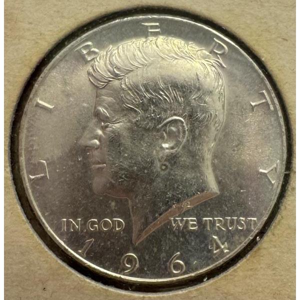 1964 United States 90% Silver Kennedy Half Dollar- Incredible Condition